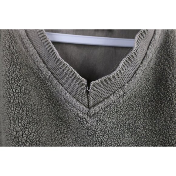 Vtg 90s The Territory Ahead Mens L Stonewash Elbow Patch Terry Cloth Sweatshirt - Picture 7 of 12